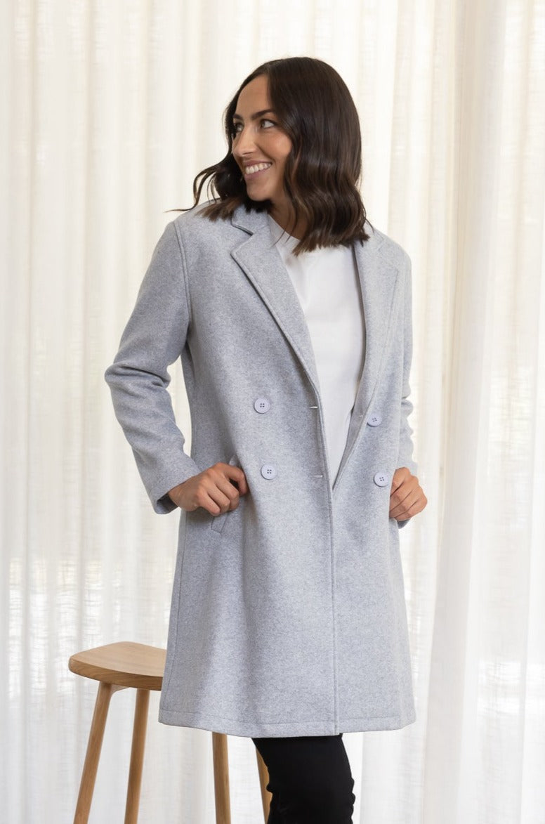 ALICE COAT Grey Frankie Co Clothing