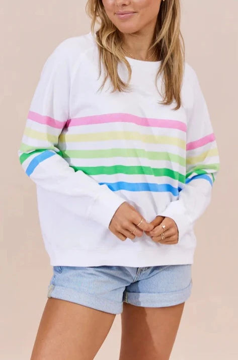 FOREVER SWEATER- White/Pastel