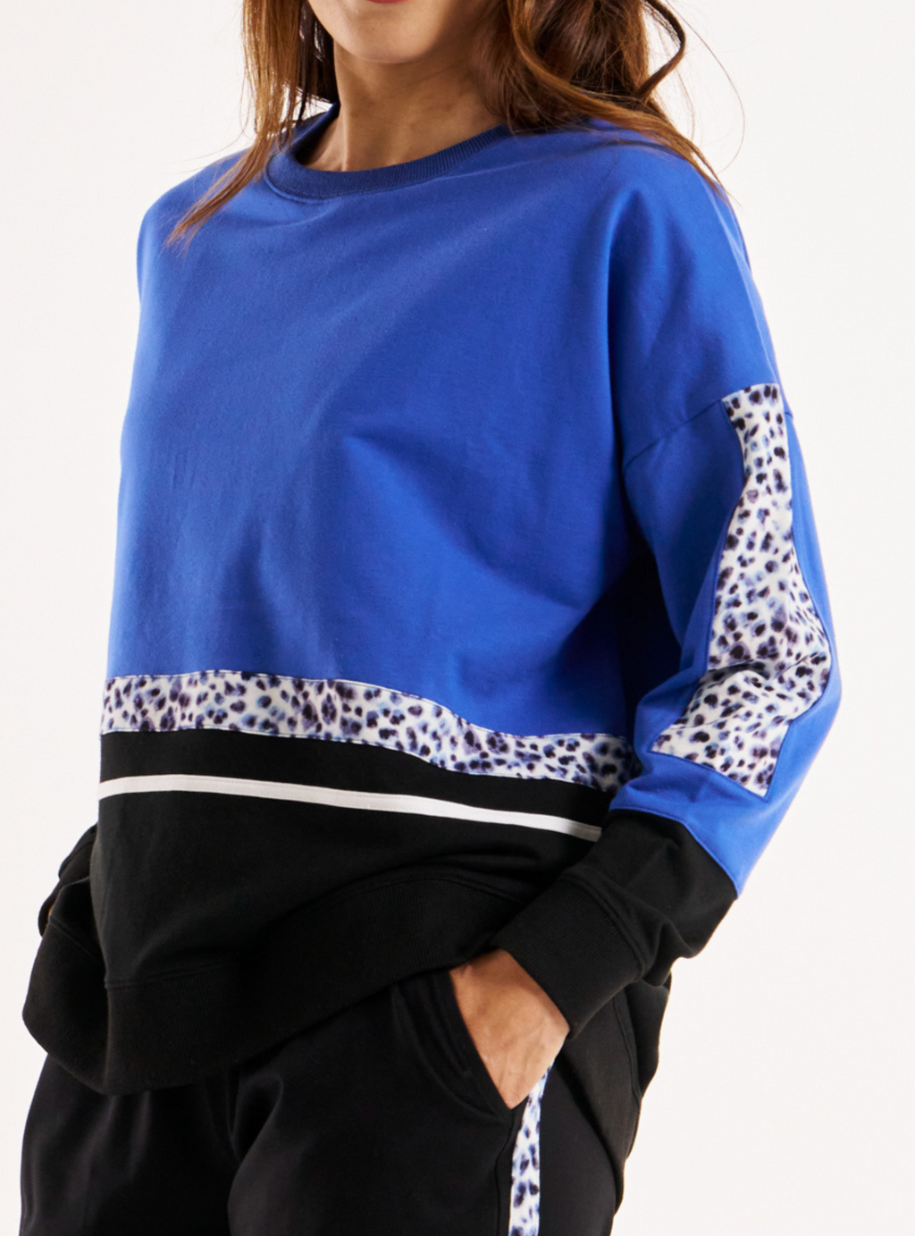 EMMALINE SPLICE JUMPER - Leopard Splice