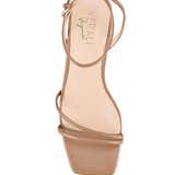 STEVIE BLOCK HEEL SANDALS - Dark Camel