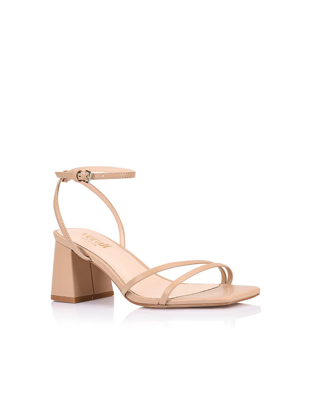 STEVIE BLOCK HEEL SANDALS - Beige