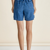 BREEZE RELAXED DENIM SHORTS - Dark Blue