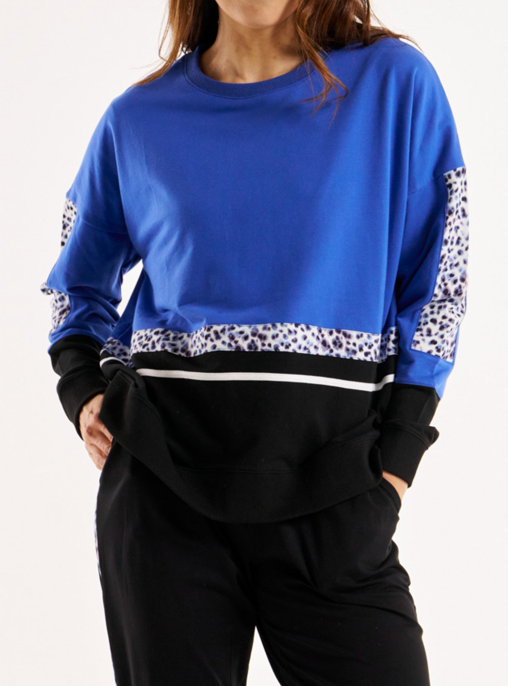 EMMALINE SPLICE JUMPER - Leopard Splice