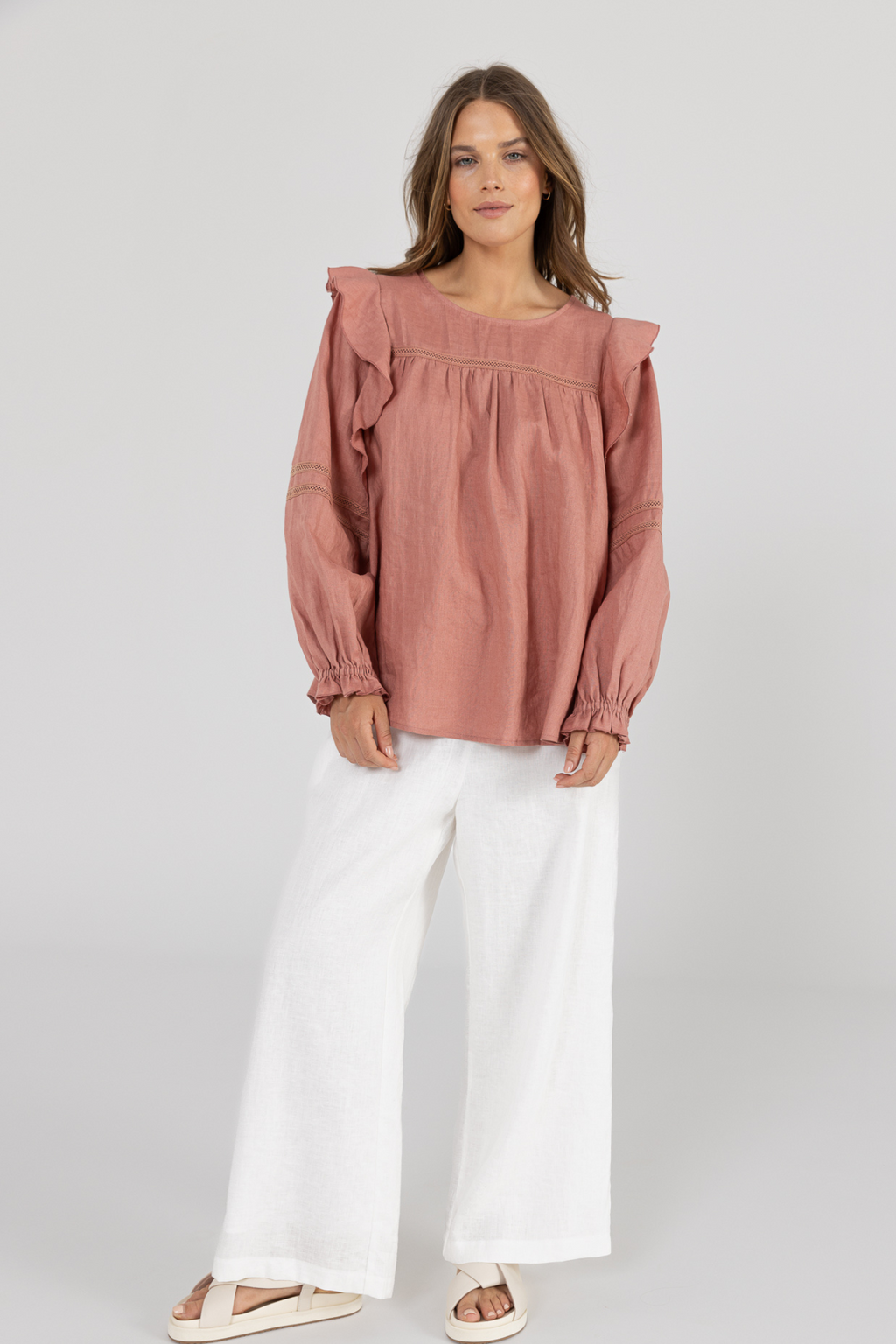 ALYSE BLOUSE - Dusty Rose