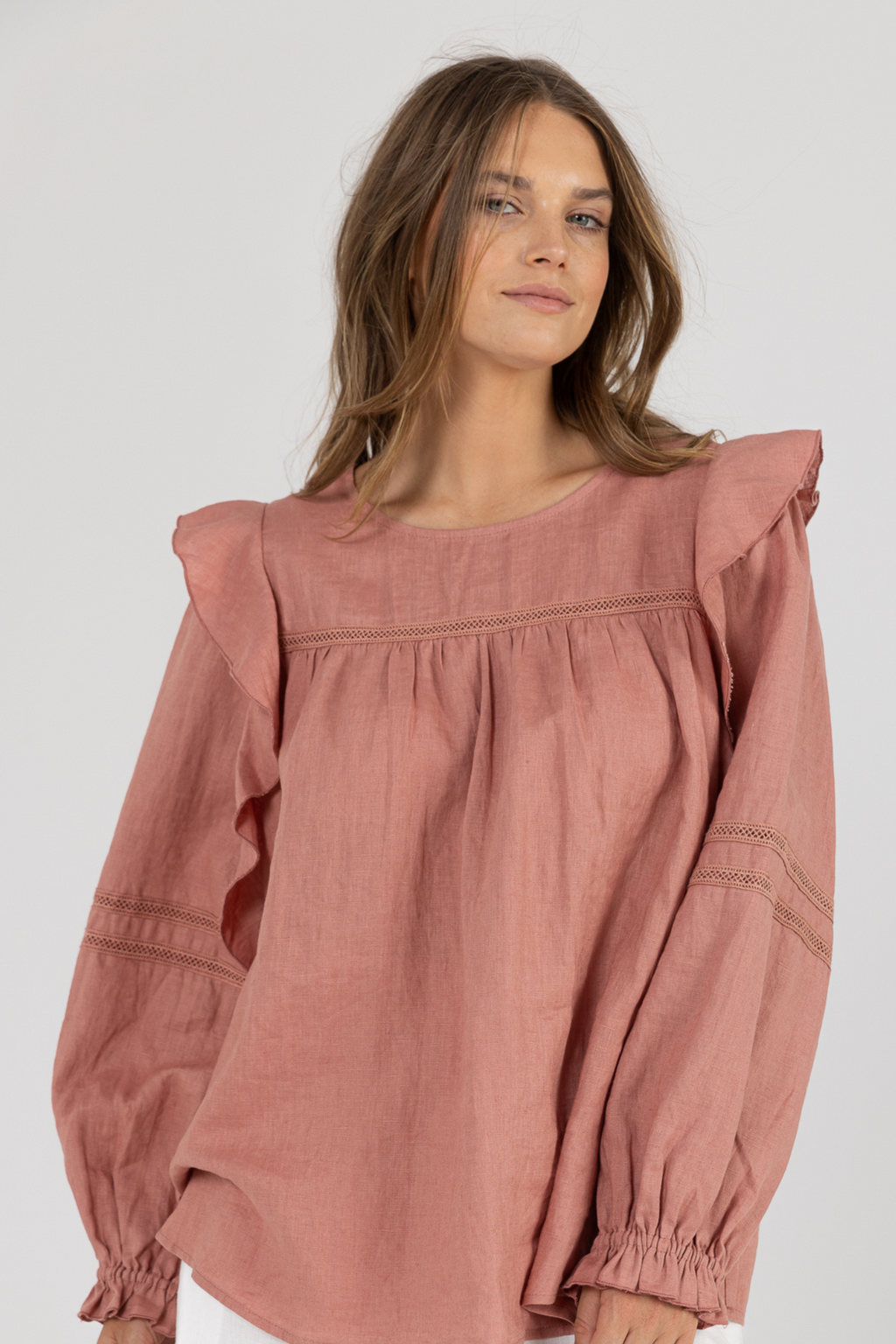 ALYSE BLOUSE - Dusty Rose