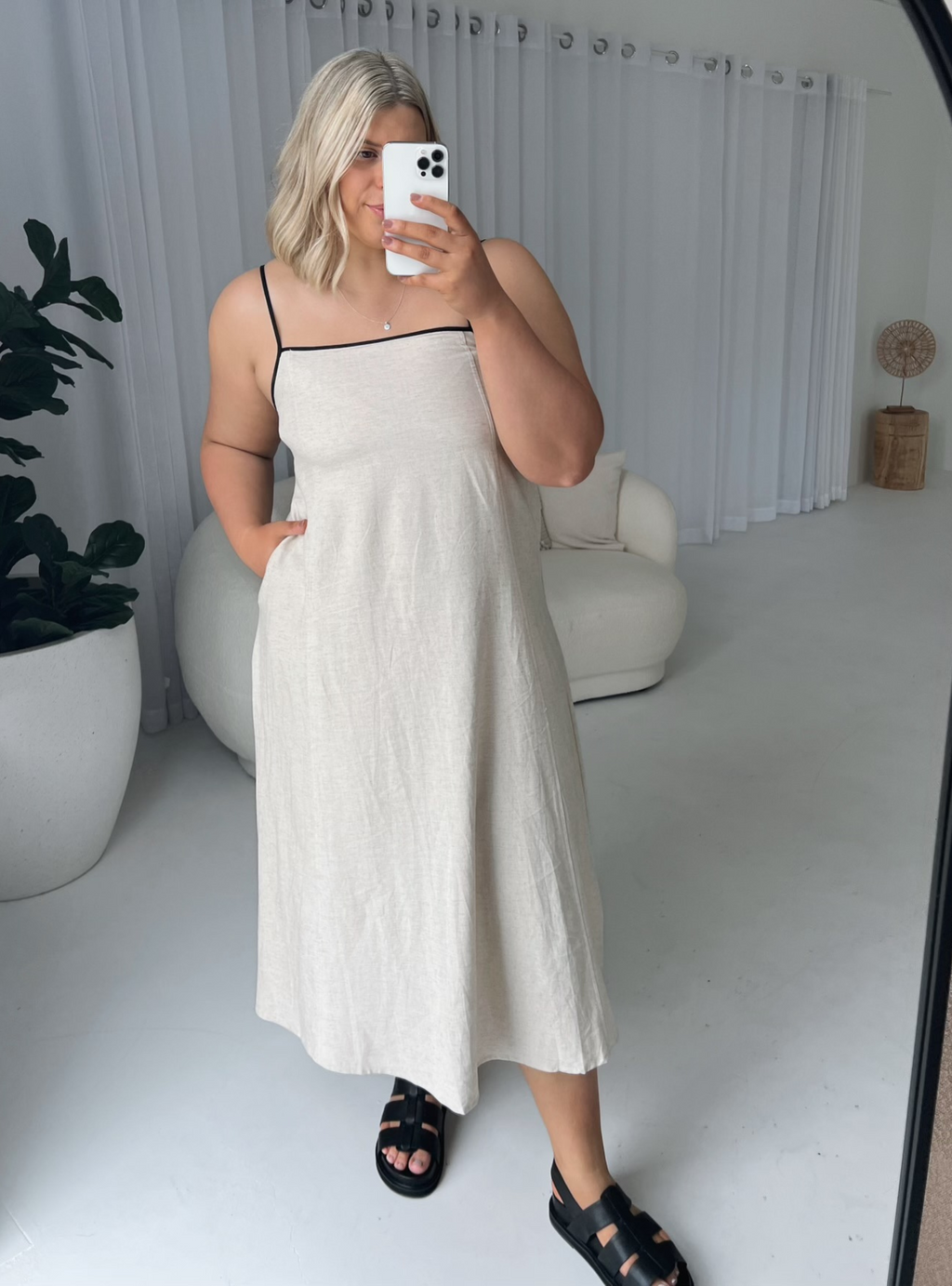 REN MAXI DRESS - Oatmeal