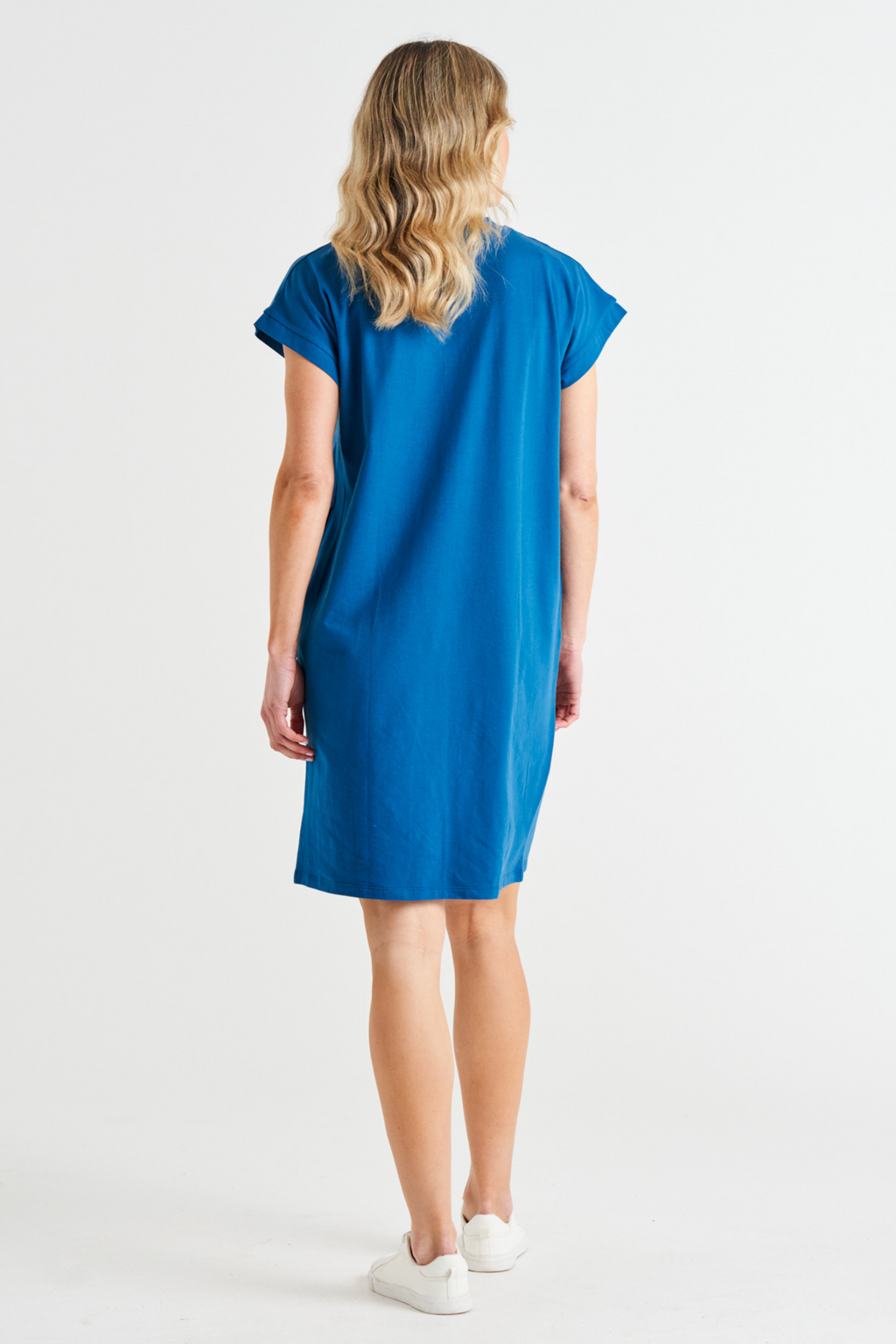 ZENA T-SHIRT DRESS - Persian Blue