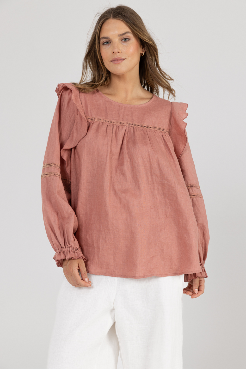 ALYSE BLOUSE - Dusty Rose