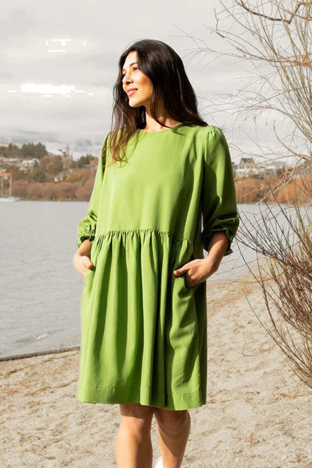 RIVER DRESS - Jungle Green