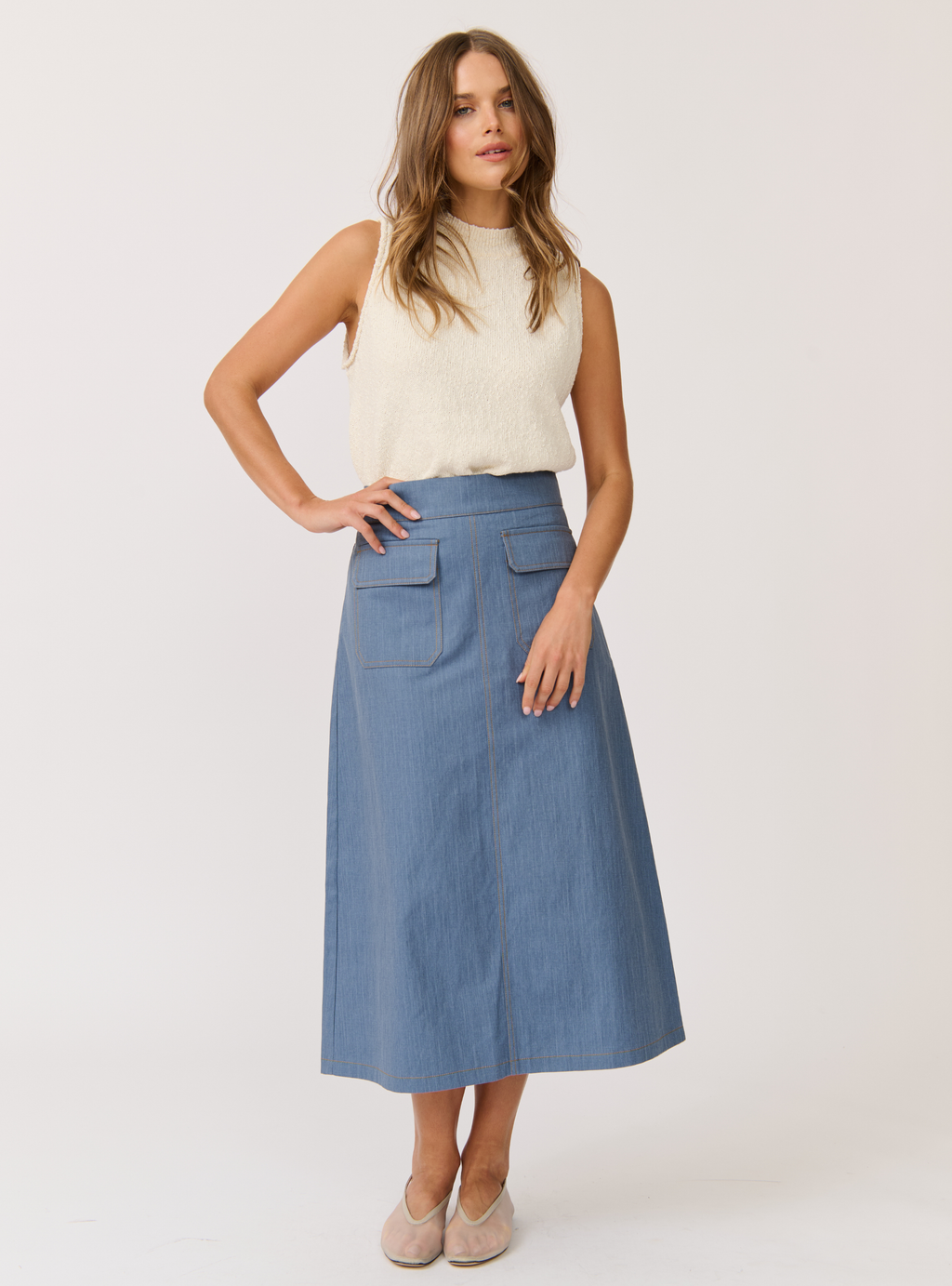 ASTRID SKIRT - Denim