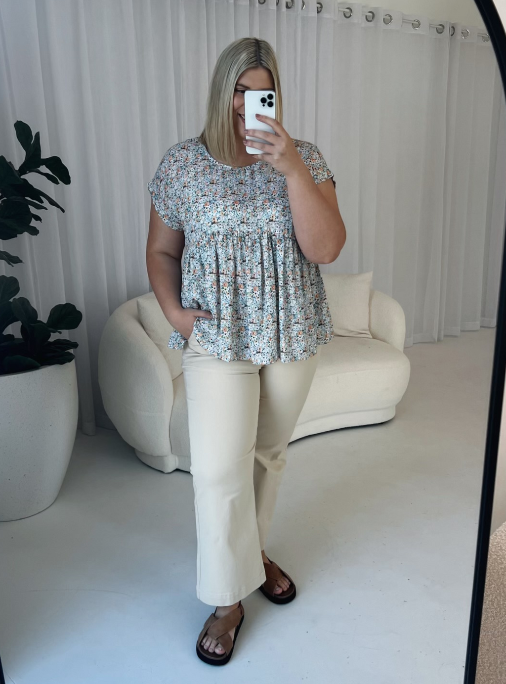 SANA BLOUSE - Multi White