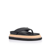THEO PLATFORM THONGS - Black