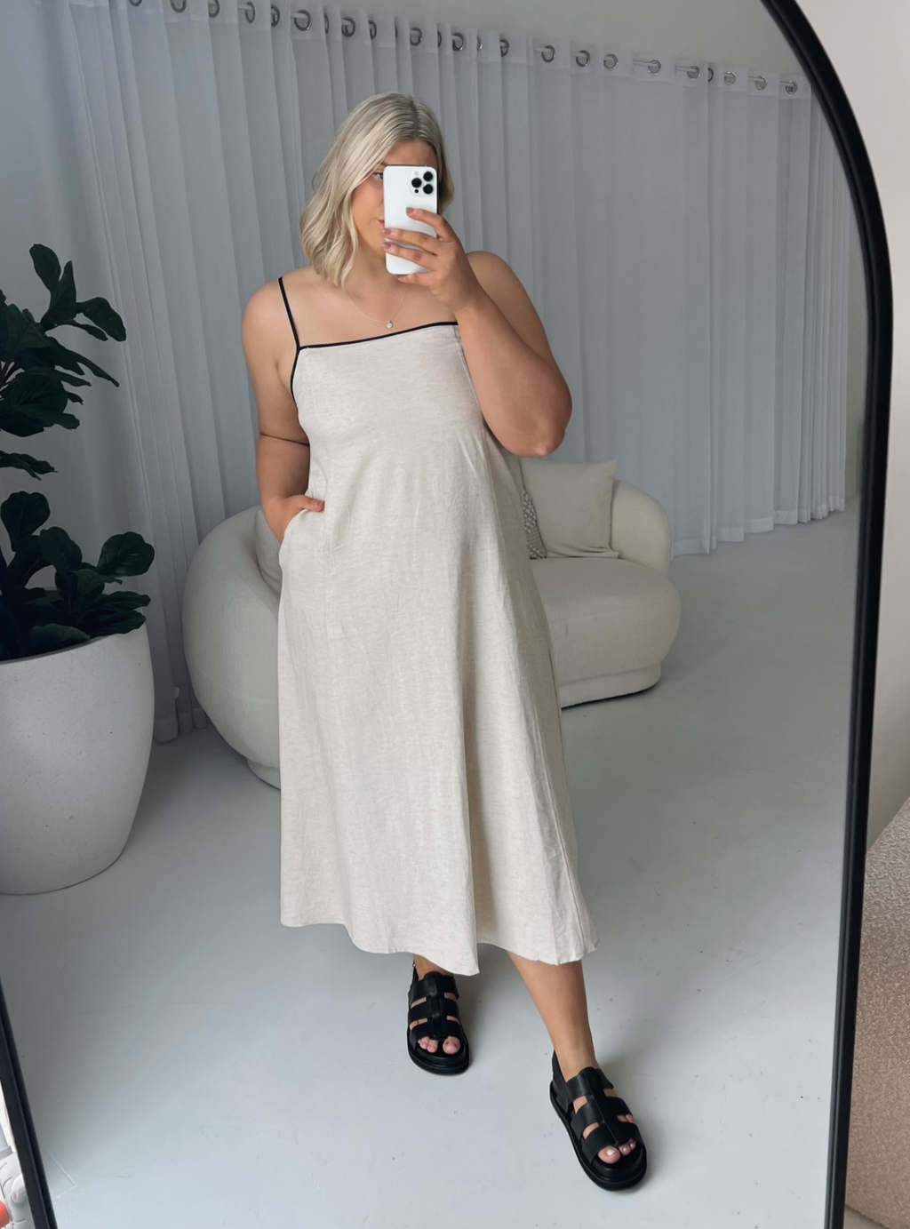 REN MAXI DRESS - Oatmeal