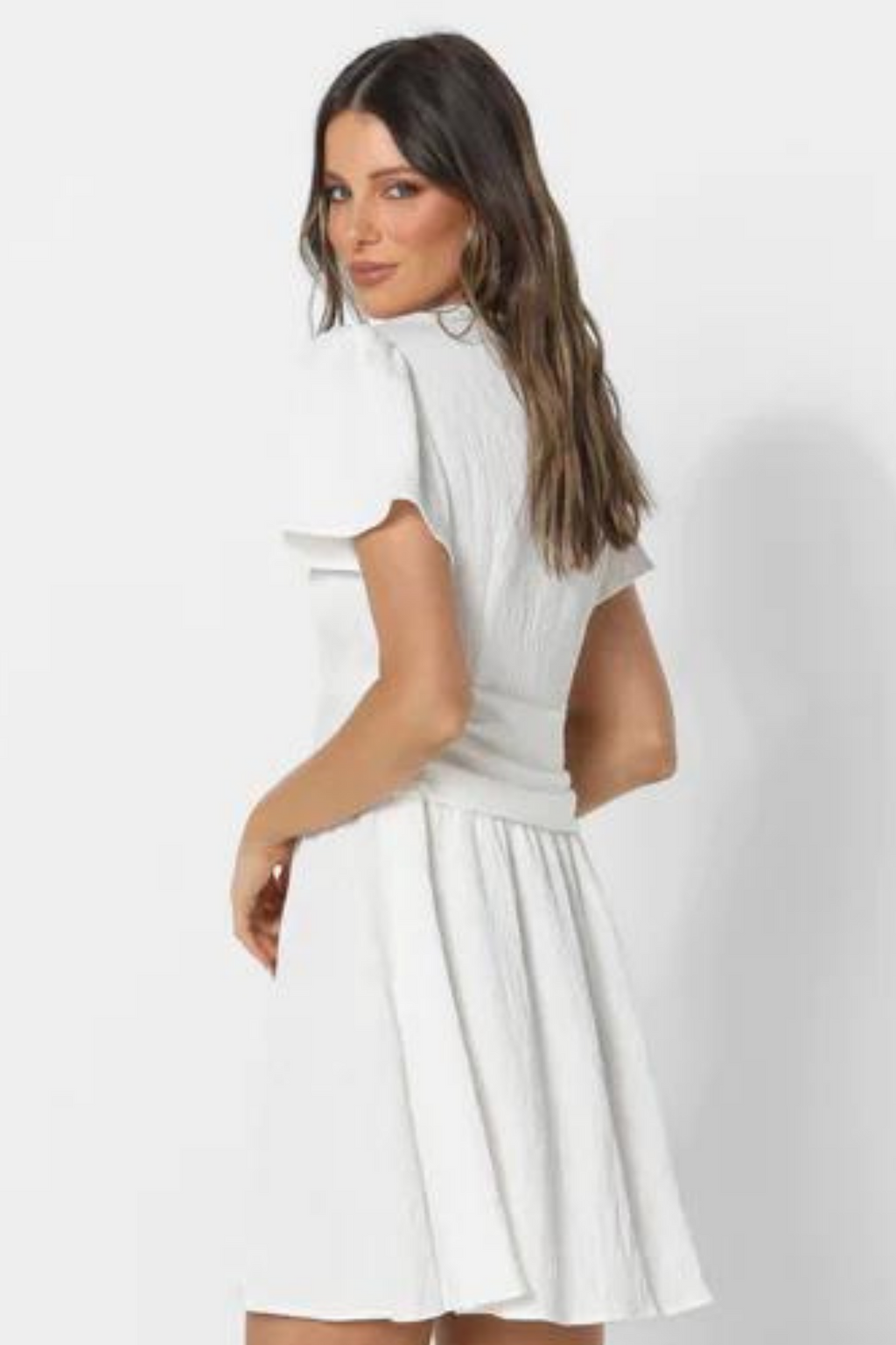 MAYA MINI DRESS - White