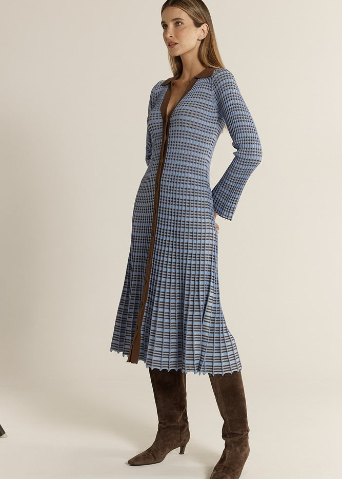 Nesta Check Knit Dress