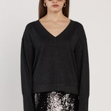 Oriane Sparkle V-Neck Knit