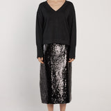 Oriane Sparkle V-Neck Knit