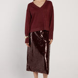 Oriane Sparkle V-Neck Knit