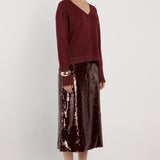 Oriane Sparkle V-Neck Knit