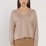 Oriane Sparkle V-Neck Knit