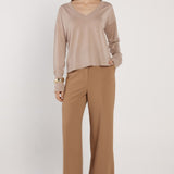 Oriane Sparkle V-Neck Knit