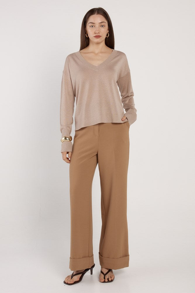 Oriane Sparkle V-Neck Knit