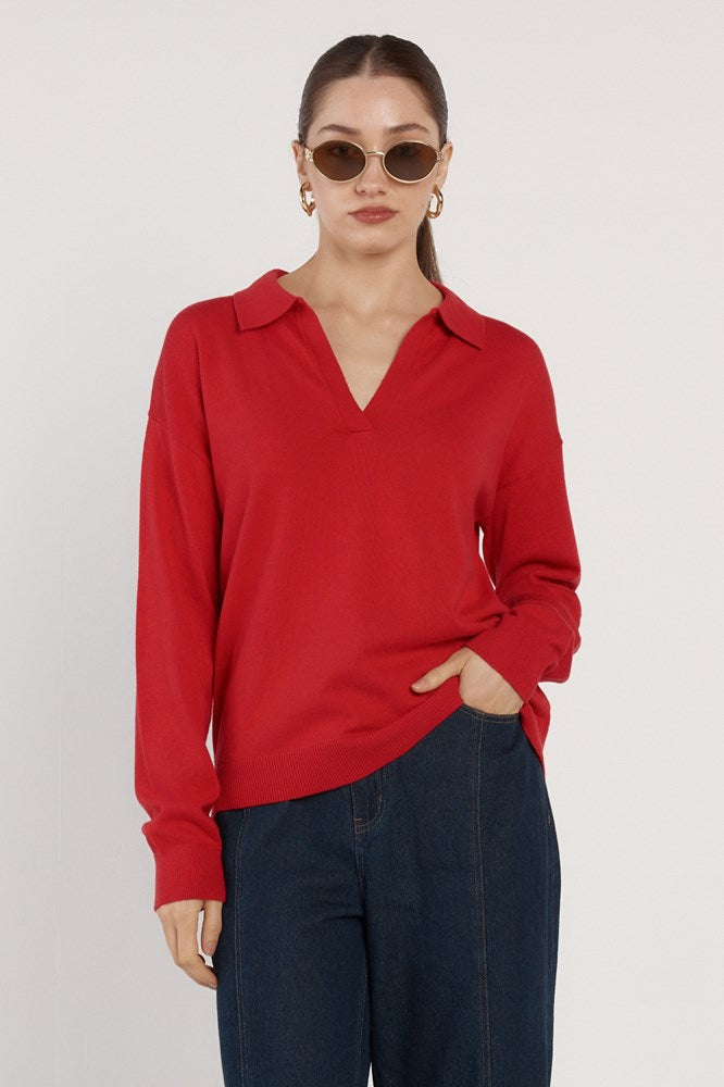 Solenne Polo Knit