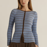 Nesta Check Knit Top