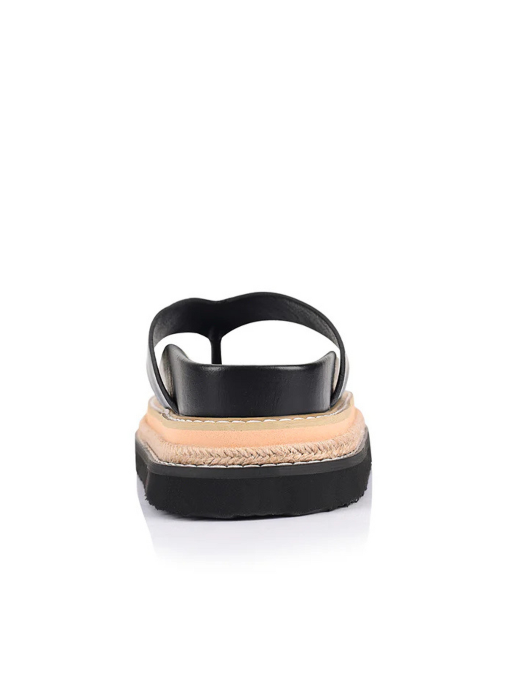 THEO PLATFORM THONGS - Black