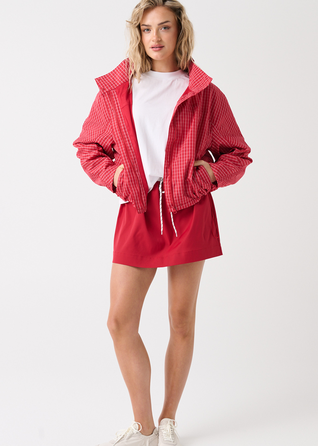 Beau Spray Jacket - Red Check