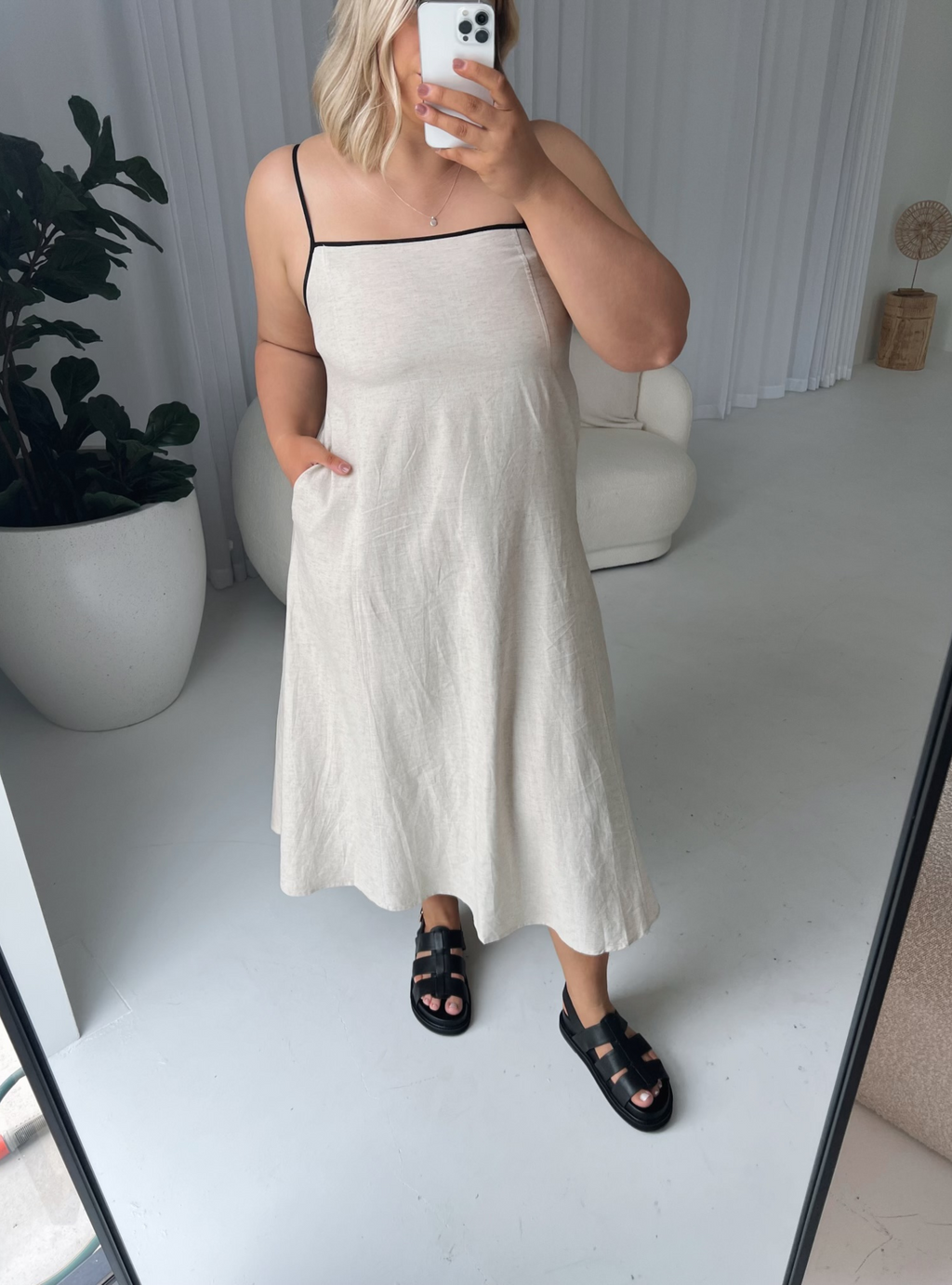 REN MAXI DRESS - Oatmeal