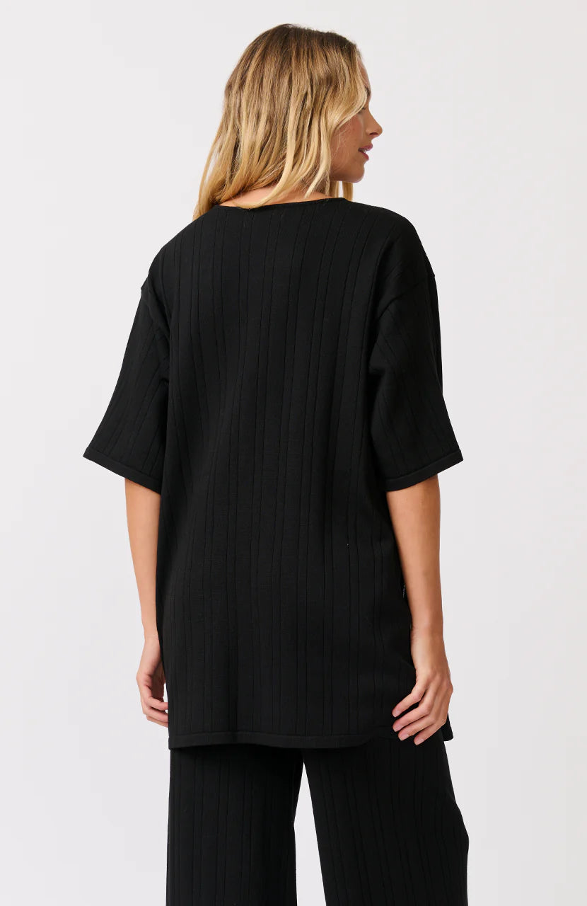 TRISHA TOP - Black Knit