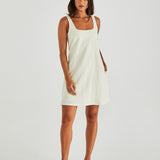 VIENNE MINI SHIFT DRESS - Butter Yellow