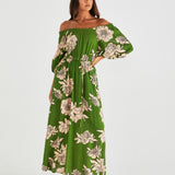 ANTONIE OFF SHOULDER DRESS - Moonflower