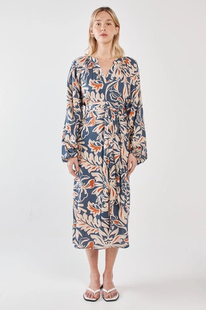 JANA OBI BELT DRESS - Wild Orchid