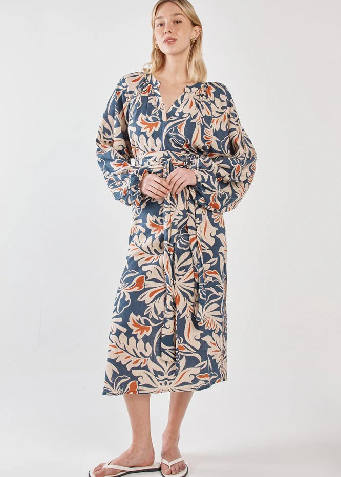 JANA OBI BELT DRESS - Wild Orchid