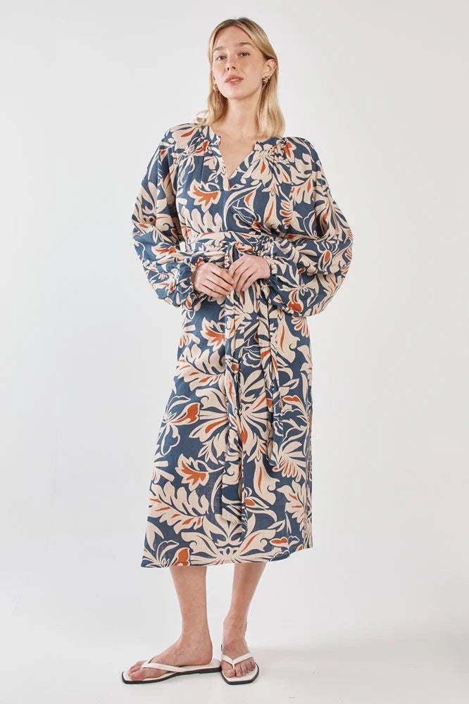 JANA OBI BELT DRESS - Wild Orchid