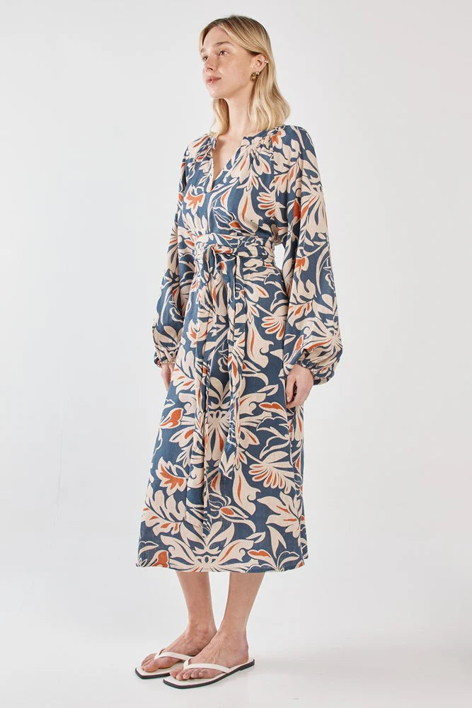 JANA OBI BELT DRESS - Wild Orchid