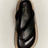 THEO PLATFORM THONGS - Black
