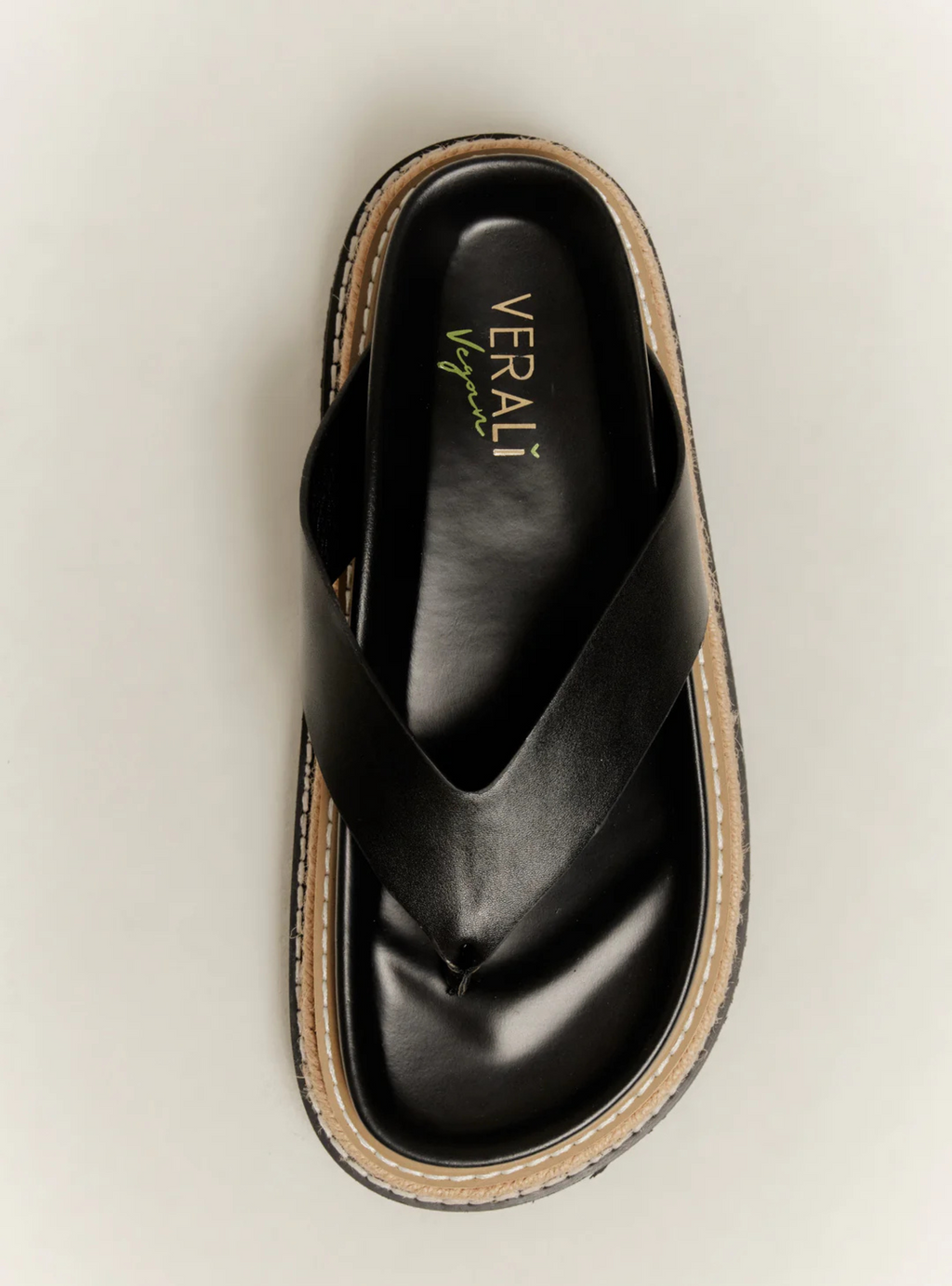 THEO PLATFORM THONGS - Black