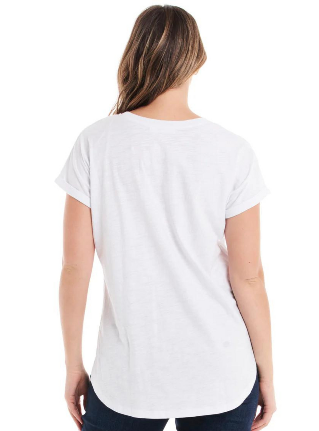 HAILEY SHORT SLEEVE TEE - White