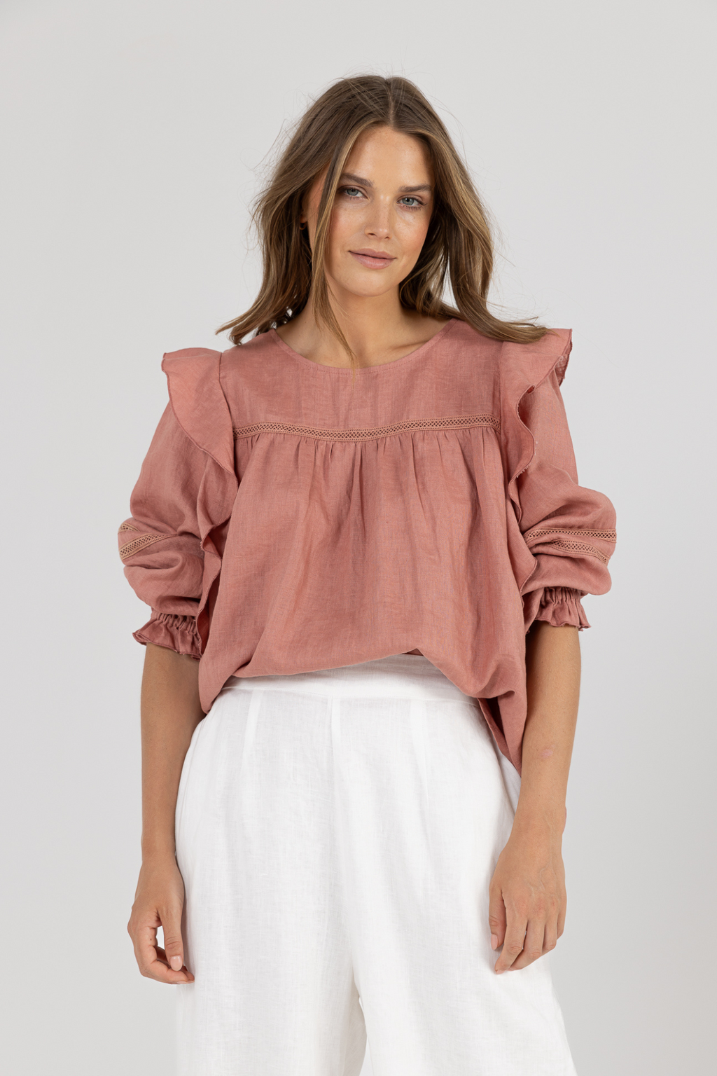 ALYSE BLOUSE - Dusty Rose