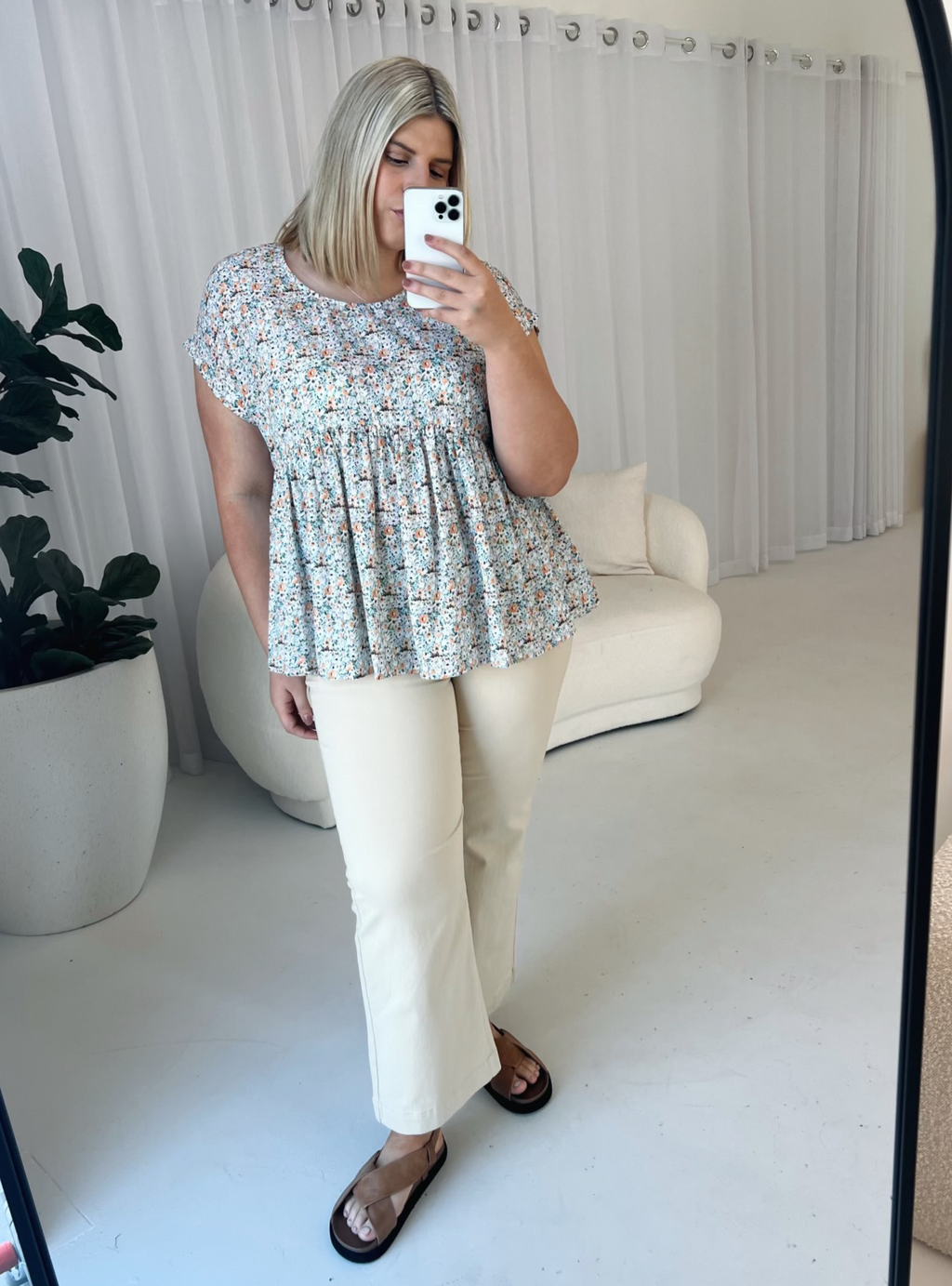 SANA BLOUSE - Multi White