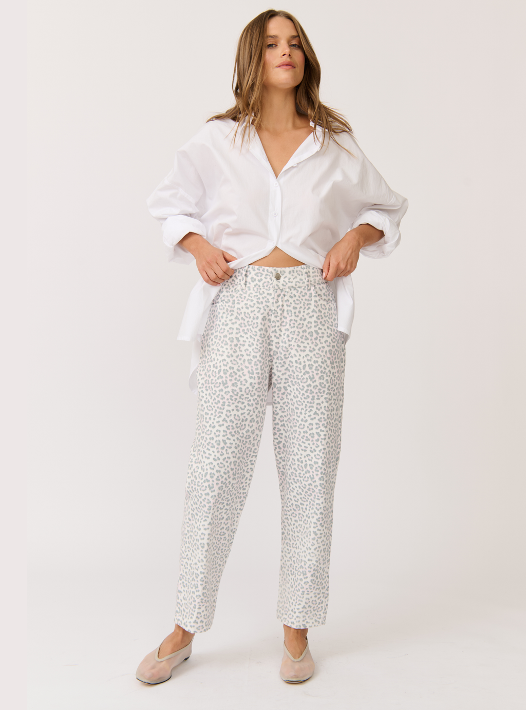 SAMARA PANT - Smudge Leopard