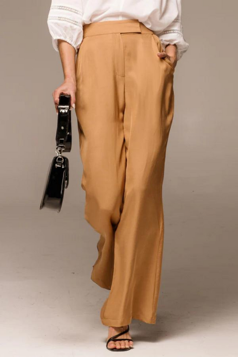 HEART AND SOUL FLARE PANT - Caramel
