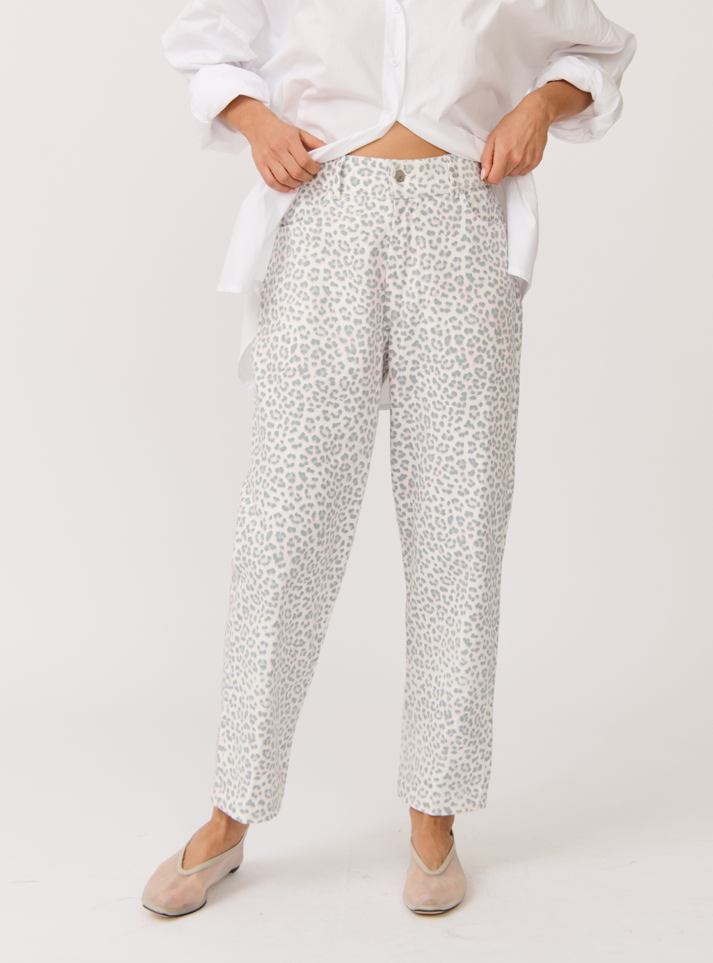 SAMARA PANT - Smudge Leopard