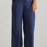 PETRA PANT - Navy Pinstripe