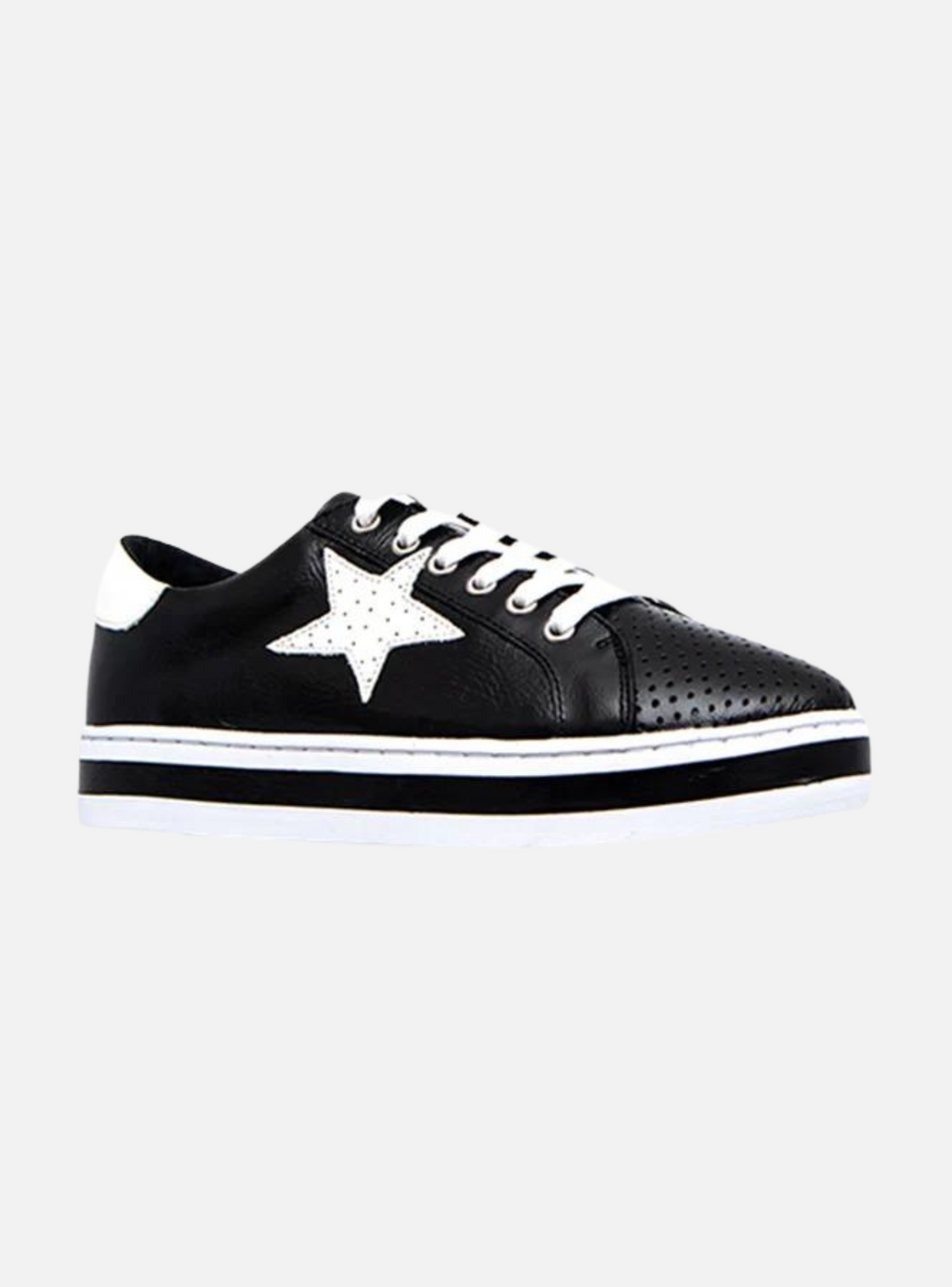 PIXIE SNEAKER - Black/White Crush