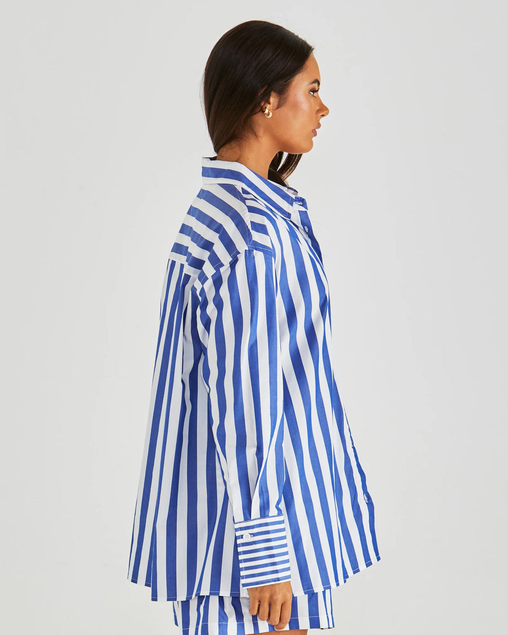 BRYNNE SHIRT - Blue Stripe