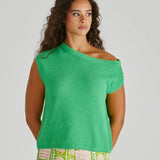 JACI KNIT TOP - Green